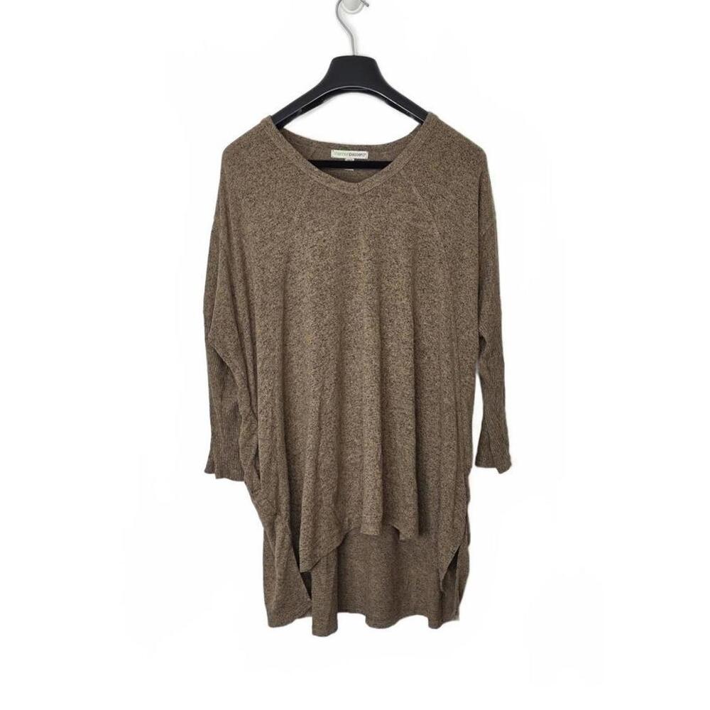 😀Shannon Passero Oversize Lightweight Sweater With 3/4 Fitted Sleeves One size